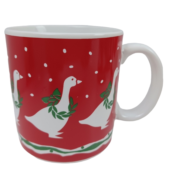 Vintage Dayton Hudson Christmas mugs set of 4 ducks 1987 Boundary Waters - Picture 4 of 12